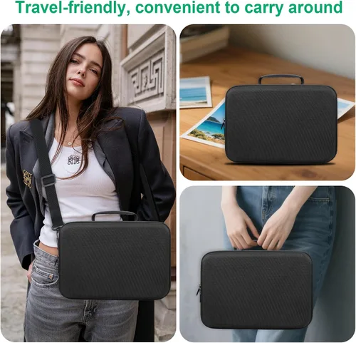 Miniatura 7 de BOVKE Funda de transporte para cámaras Canon EOS Rebel T7 / R50 / R6 Mark II / R100, estuche de almacenamiento para cámaras Canon, Sony, Nikon DSLR