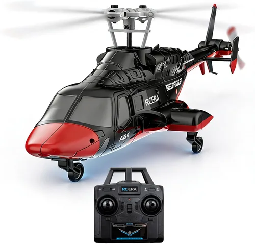 Miniatura 3 de A61 Airwolf Helicóptero con control remoto Avión 4CH RC Heli Aileronless Escala 1/42 Giroscopio de 6 ejes Altitud Flotante Posición de flujo óptico