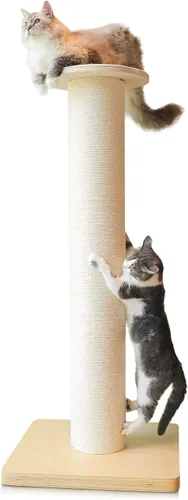 Poste rascador para gatos de 50 pulgadas de alto, poste rascador extragrande para gatos más grandes (maine coon), poste de 7.3 pulgadas de grosor,