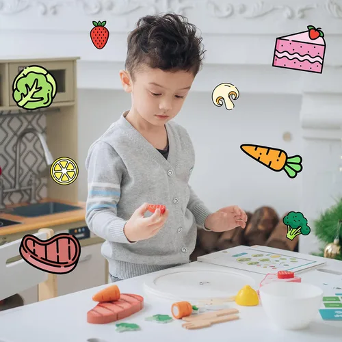 Miniatura 6 de Teamson Kids Little Chef Frankfurt - Juego de recetas de tabletas de cocina de madera