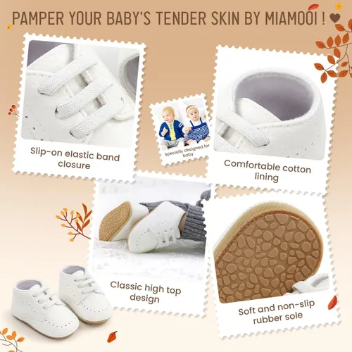 Miniatura 5 de Miamooi Mocasines clásicos de piel sintética para bebés, niños y niñas, zapatos de vestir de boda para niños pequeños, zapatos formales planos