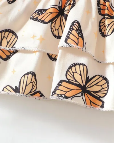 Miniatura 5 de XUANHAO Ropa de bebé niña de 12, 18 y 24 meses, trajes para niñas pequeñas, ropa de mezclilla con volantes, pantalones de mezclilla rasgados