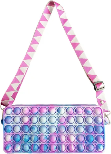 Bolsa estilo pop it para niñas y mujeres bolso cruzado tipo juguete sensorial para ansiedad el mejor regalo para mujeres Camouflage B