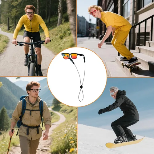 Miniatura 6 de Correa deportiva para lentes de sol, correa ajustable para lentes de sol, soporte para lentes para niños, mujeres y hombres, soporte para anteojos