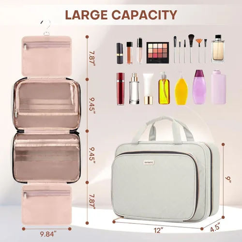 Miniatura 2 de Neceser de viaje con organizador de joyas, Beige