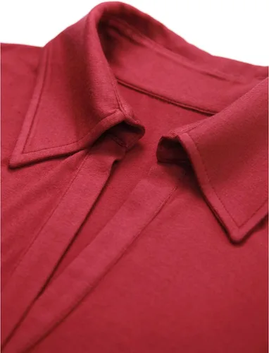 Miniatura 4 de AmélieBoutik Polo de manga larga con cuello en V para mujer