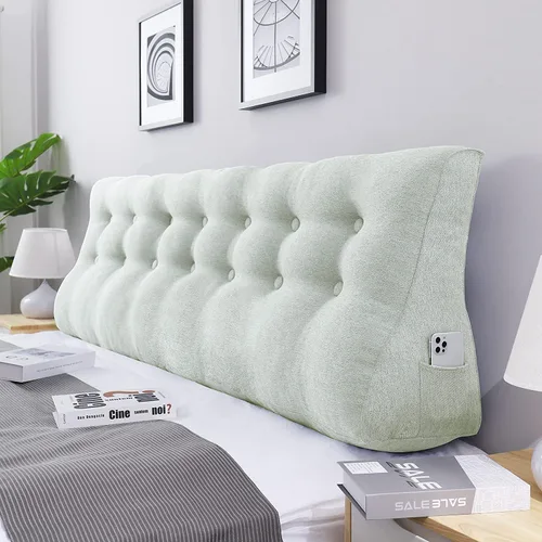 Miniatura 8 de Almohada de cuña elevada para cabecero de cama individual, cojín de apoyo para sentarse en la cama, respaldo de cama, almohada de lectura para sofá