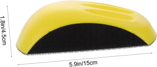 Miniatura 8 de OSALADI Bloque de lijado manual en forma de ratón, almohadilla de pulido de diseño ergonómico para comodidad Material para espacios reducidos