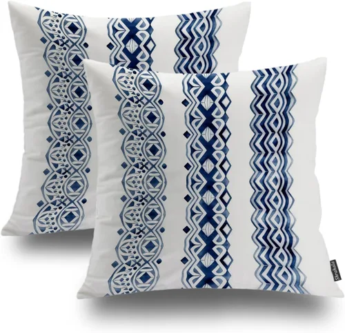 Miniatura 37 de Shrahala Abstract Art Modern Aesthetic Decorative Pillow Covers, Fluid Forms Minimalist Throw Pillow Cover Blended Hidden Zipper Cushion Cases for