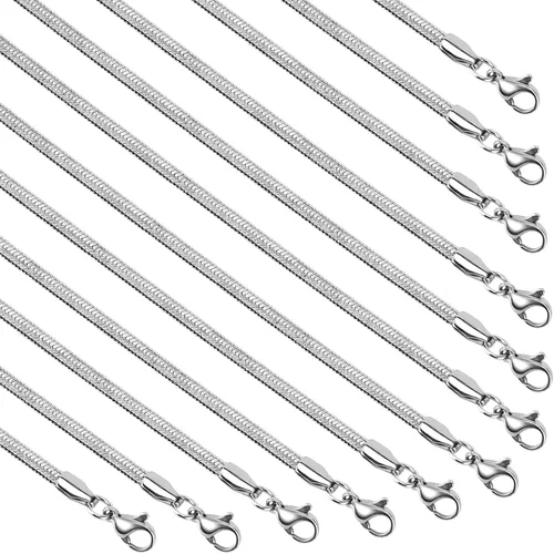 UMAOKANG Cadena de joyería para hacer joyas, cadenas de acero inoxidable chapadas en oro, suministros para hacer joyas a granel, Acero inoxidable