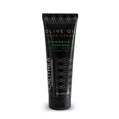 Crema de manos Calithea - Crema hidratante nutritiva para manos con vitamina E, manzanilla, aguacate y aceite de oliva