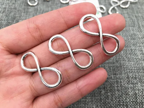 Miniatura 3 de ALIMITOPIA Conectores de símbolo infinito para hacer joyas colgantes