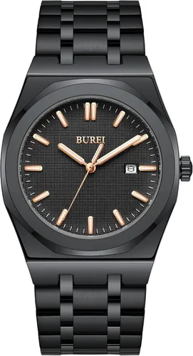 Miniatura 8 de BUREI Men Watches Gifts for Men Fashion Stainless Steel Analog Quartz Waterproof Watches for Mens