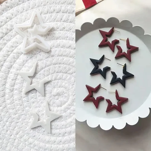 Miniatura 10 de Cortadores de arcilla polimérica para la fabricación de aretes Suministros Arcilla polimérica para la fabricación de joyas