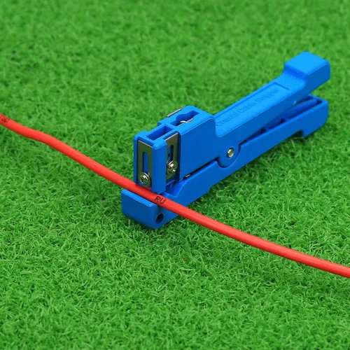 Miniatura 7 de Cruiser 45-163 Herramienta pelacables de fibra óptica y coaxial (azul, acero de aleación)