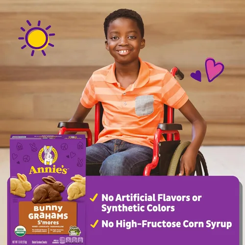 Miniatura 114 de Annie's Organic Chocolate Bunny Graham Snacks, 7.5 onzas
