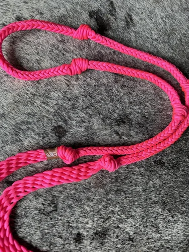 Miniatura 4 de rosado, (Barrel Reins Horse Tack Neon Hot Pink)