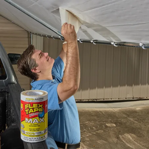 Miniatura 2 de Flex Tape, MAX - Cinta impermeable de goma flexible y gruesa original, para sellar y parchar, funciona bajo el agua, interior y exterior