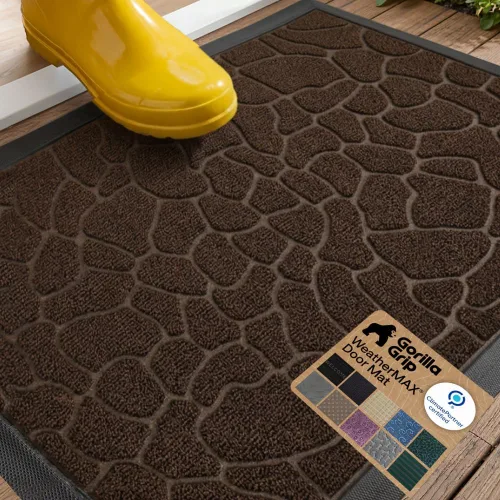 Miniatura 77 de Gorilla Grip WeatherMax - Tapete de pasillo para todas las estaciones, impermeable, 72x24 pulgadas, de goma natural, resistente a manchas, perfil