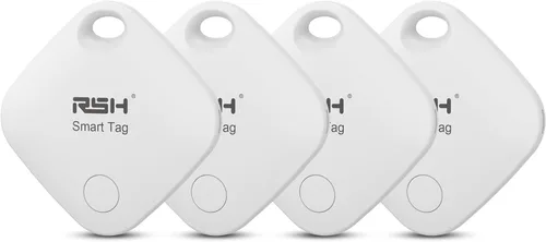 Miniatura 8 de RSH Etiqueta Rastreadora Aérea Paquete de 4 Rastreador de Equipaje Etiqueta Inteligente Funciona con Apple Find My, Localizador de Llaves Bluetooth