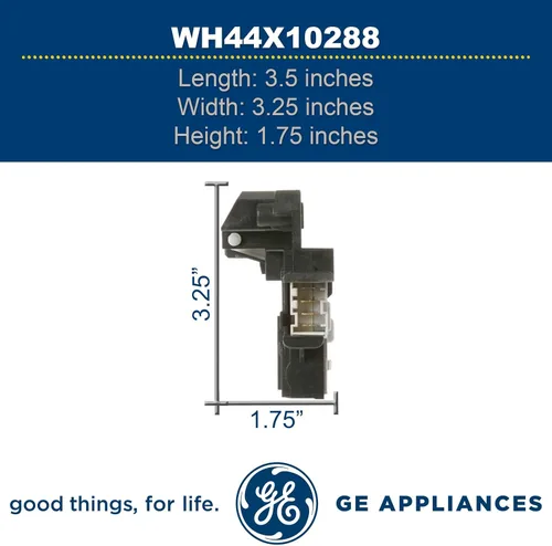 Miniatura 3 de GE WH44X10288 - Pestillo de puerta original OEM para lavadora GE