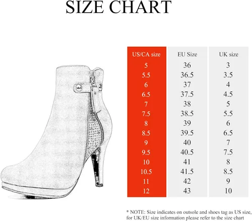 Miniatura 2 de Dream pairs - Botines altos de tacón grueso para mujer