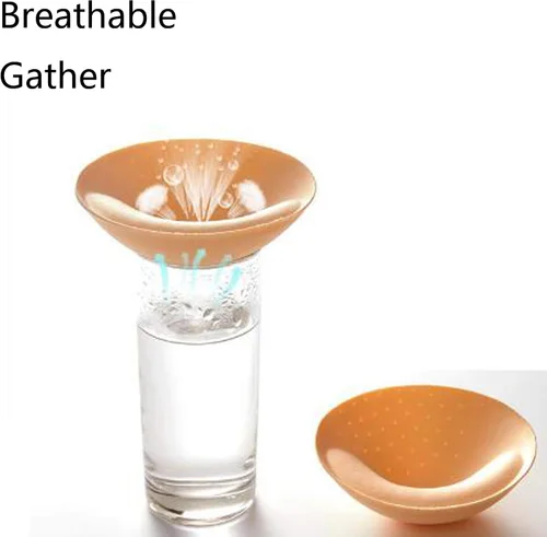 Miniatura 4 de ONDY Almohadillas de inserción de brasier, 2 pares, realzadores de pecho redondos, almohadilla invisible para brasier deportivo de yoga