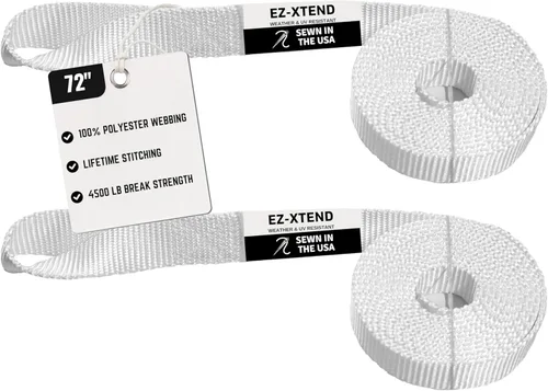 Miniatura 6 de EZ-Xtend Sail Ties Marine Loop - Correa de poliéster resistente a los rayos UV, 4500 libras de resistencia a la rotura con hilo de por vida,
