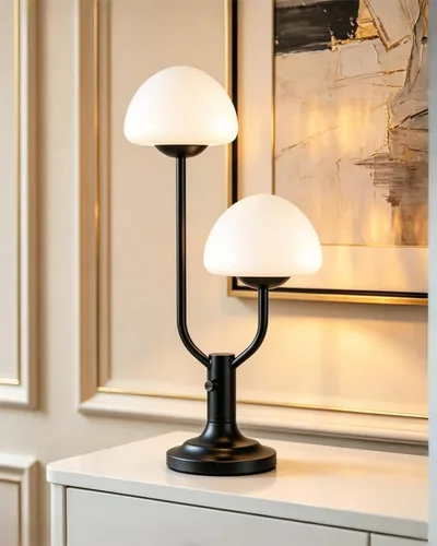 Miniatura 12 de Lightdot Lámpara de Mesa de Flores Doradas para Dormitorio, 2 Cabezas Florales 3000K Luz Blanca Cálida Regulable Lámparas de Mesita de Noche