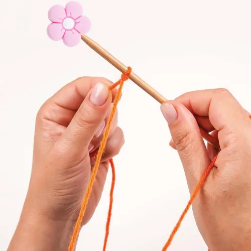 Miniatura 3 de Paquete de 10 protectores de punta de aguja de silicona, accesorios y suministros para tejer, tapones para agujas de tejer, protectores de puntos