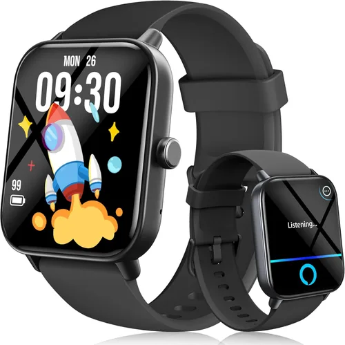 Miniatura 10 de KALINCO Reloj inteligente para niños, con más de 30 juegos, cámara, video, podómetro, reloj para niños, reproductor de música, alarma, audiocuento