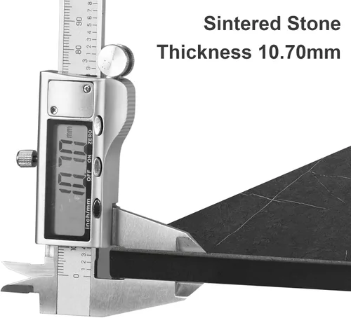 Miniatura 7 de Wisfor Mesa de centro de mármol para sofá de mesa: mesa central redonda de piedra sinterizada blanca de 2 niveles con Fram negro para sala de estar