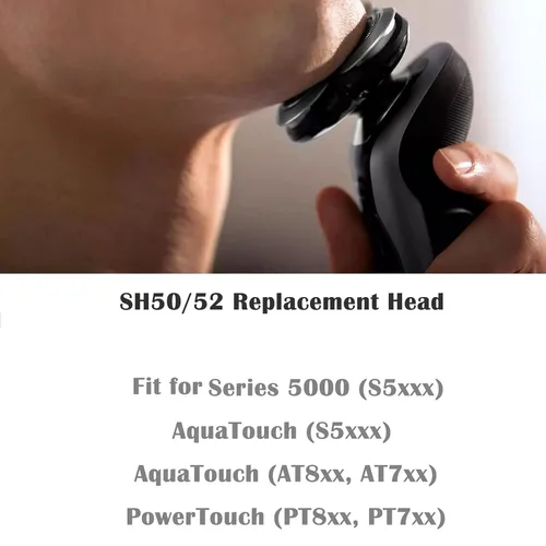 Miniatura 3 de SH50/52 Cuchillas de repuesto compatibles con las maquinillas de afeitar Noreclo Series 5000, Series 5000 SH50 de repuesto para maquinilla