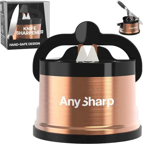 Miniatura 13 de AnySharp Chef - Afilador de cuchillos manos libres - Herramienta de afilado fácil de usar con base de succión PowerGrip y ángulo preestablecido