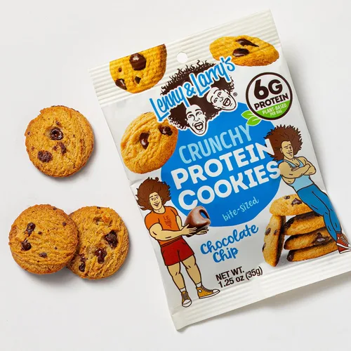 Miniatura 8 de Lenny & Larry's La Galleta Completa Crujiente, Chispas de Chocolate, 6g de Proteína Vegetal, Vegana, Sin GMO, Bolsa de 1.25 Onzas (Paquete de 12)