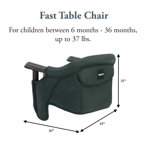 Miniatura 54 de Inglesina Silla de Mesa Rápida, Negro - Silla Alta Portátil para Bebés - para Bebés y Niños Pequeños hasta 37 libras - Diseño Plegable - Se Adapta a