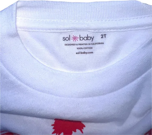 Miniatura 3 de Sol Baby California 4 Color Stripe Camiseta blanca