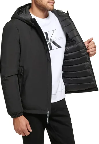 Miniatura 3 de Calvin Klein Chaqueta elástica clásica con capucha para hombre