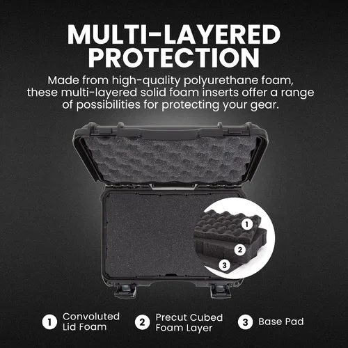 Miniatura 3 de Nanuk 909 Estuche rígido impermeable con inserto de espuma - Negro