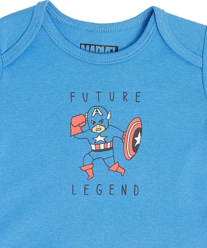 Miniatura 3 de Tienda Essentials Disney Marvel Star Wars Unisex Babies' Short-Sleeve Bodysuits, Pack of 6