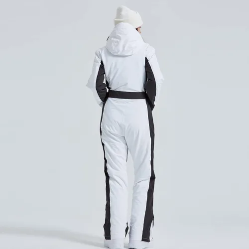 Miniatura 4 de HOTIAN Trajes de esquí de una pieza para mujer, overol ajustado, impermeable, para invierno, al aire libre, snowboard, nieve