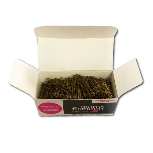 Miniatura 2 de Morris Flamingo® Horquillas para el cabello marrón 1 Lb. 1-3/4" l