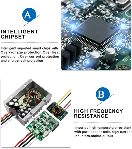 Miniatura 6 de 36V 48V reductor de voltaje convertidor de CC a 24V 30A 720W DC, fuente de alimentación impermeable del transformador Buck