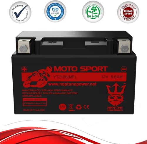 Miniatura 9 de Neptune YTZ10S - Batería de repuesto para Yamaha FZ-07 2015, Honda CBR1000RR 2006, Honda CBR1000RR 2007, Yamaha FJ-09 2015