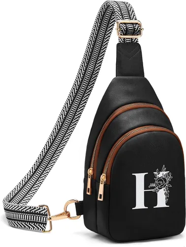 Miniatura 86 de Viverte Bolsas Cruzadas para Mujeres Bolso de Hombro Inicial Riñoneras Personalizadas Regalos para Mamá Mujer Esposa