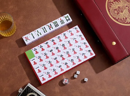 Miniatura 5 de Mose Cafolo - Mahjong Chino XL, 146 azulejos numerados de melamina de 1.5 pulgadas, con estuche de viaje para llevar, manual en inglés, juego