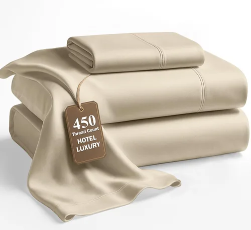Miniatura 55 de LANE LINEN - Sábanas tamaño Split King para cama ajustable, 450 hilos, 100% algodón, 2 sábanas bajeras individuales XL, con bolsillo profundo, 05