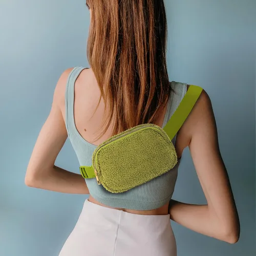 Miniatura 240 de Riñonera cruzada para mujeres y hombres, bolsa para cinturón para senderismo con correa ajustable, riñonera para correr, entrenamiento, deportes