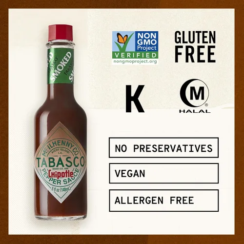 Miniatura 7 de TABASCO® Brand Chipotle - Salsa de pimienta, 5 onzas (paquete de 12)
