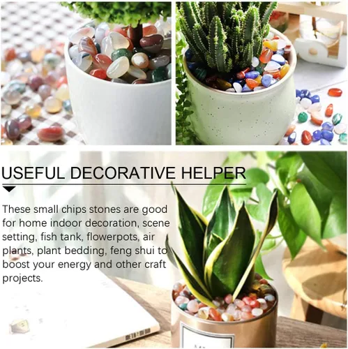 Miniatura 7 de Hilitchi Piedras preciosas de vidrio planas, mármoles de vidrio para eventos, bodas, cumpleaños, Navidad, decoración de jarrones, rellenos de mesa